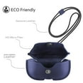 thumbnail image 3 of Étui de Recharge Compatible avec Airpods Pro, Étui à Rabat en Cuir avec Long Cordon Noir, 3 of 5