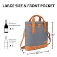 thumbnail image 2 of Tirrinia Polyester Leakproof Insulated Wine Tote Cooler Bag,Wine Carrier,Champagne Carrier Bag,Portable Waterproof Wine Bag, 2 of 7