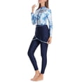 thumbnail image 6 of Women'S Classic Swimwear Long Sleeve Full Cover Swimsuit Rash Guard, 3pcs Set, 6 of 8