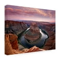thumbnail image 4 of Trademark Fine Art Mike Jones Photo Horseshoe Bend Dusk Canvas Wall Art - 24x32, 4 of 4