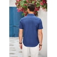 thumbnail image 5 of COOFANDY Mens Cotton Short Sleeve Button Down Shirts Collared Summer Denim Shirt, 5 of 5