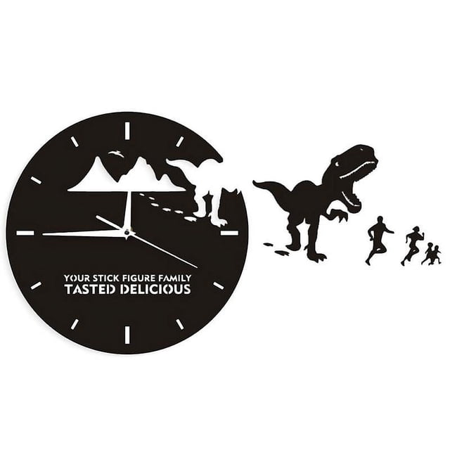 1 reloj de pared de dinosaurio.