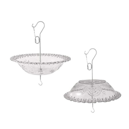 FeiFu Bird Feeding Hood Windproof Rainproof Bird Feeder Cover Accessory Universal Outdoor Hanging Protector for Garden Baths Feeders Gray