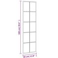 thumbnail image 4 of vidaXL Miroir Mural Noir 30x100 cm Rectangle Fer, 4 of 5