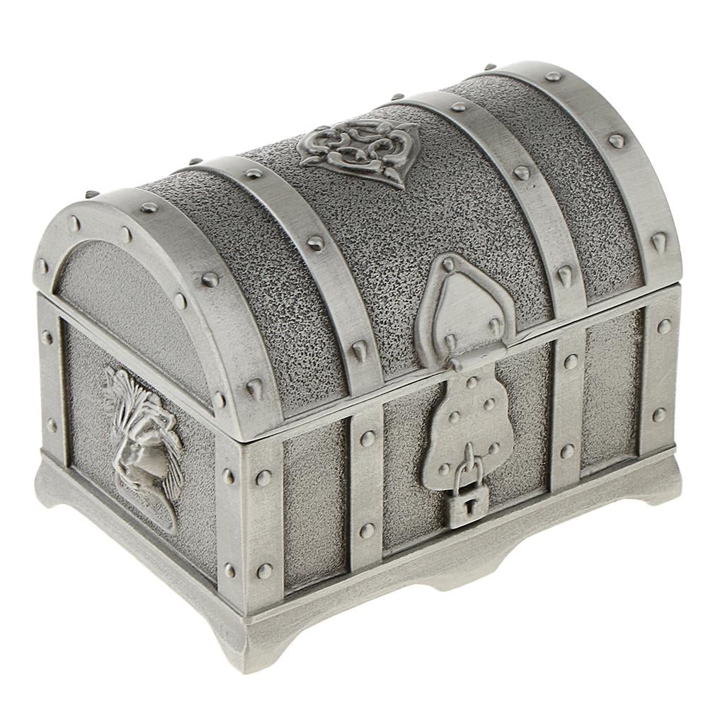 4Pcs Vintage Lamp Pot Treasure Ring Jewellery Box Case Container Organiser 