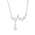 thumbnail image 1 of Collar de latido del corazón YONGSHENG Cadena de clavícula electrocardiograma para mujer, 1 of 3