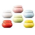 thumbnail image 5 of WSTEER 6pcs Mini Ceramic Jars Small Tea Jars Mini Lip Balm Jars Mini Cosmetics Sample Containers, 5 of 6