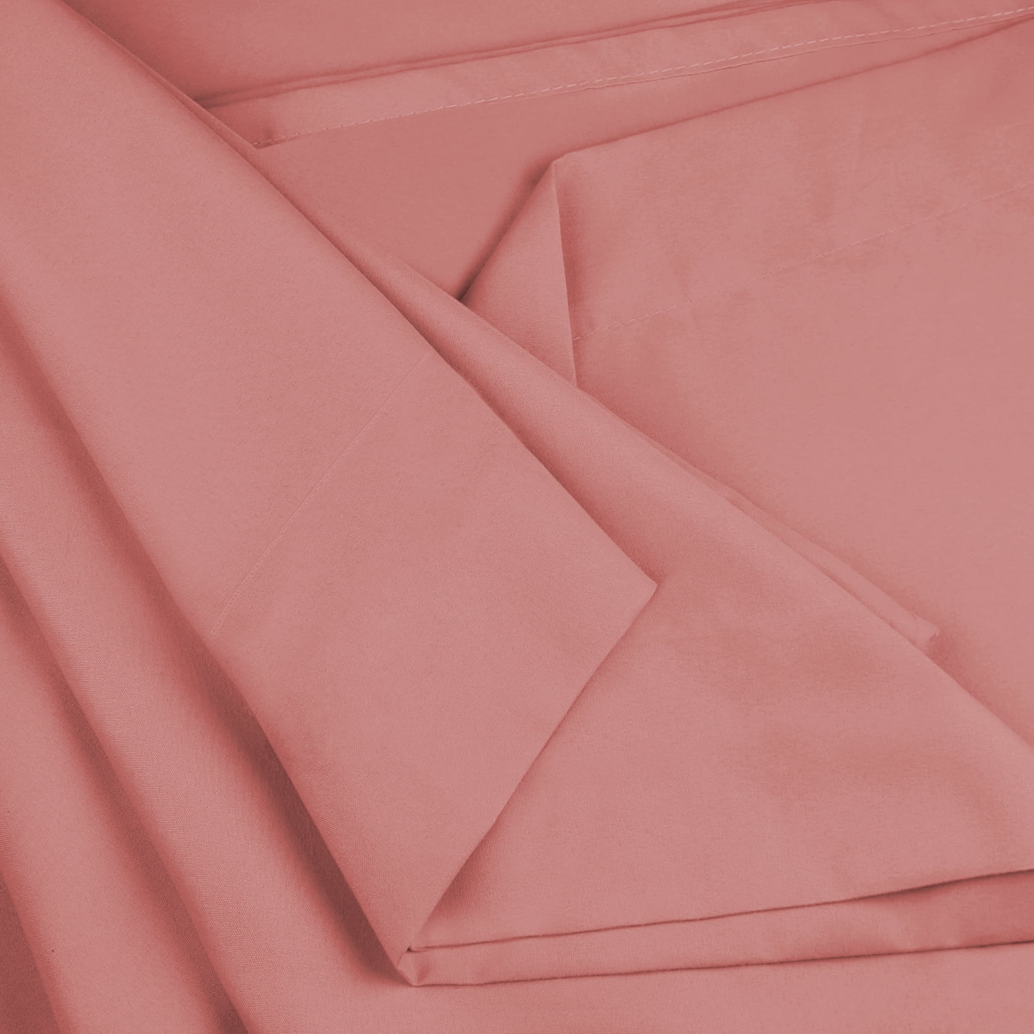 Extra Deep Pocket 4 Piece Bed Sheet Set – Super Deep Fitted Sheet Fits Mattress from 18-24 inces Depth – Double Brushed Microfiber Sheets with 2 Pillow Cases, Twin XL, Misty Rose