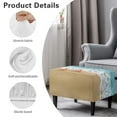 thumbnail image 6 of Xoenoiee Beach Starfish Print Stretch Ottoman Cover Ottoman Slipcover Sofa Cover Footstool Protector Storage Ottoman Covers Furniture Protector Soft Rectangle Slipcover with Elastic Bottom, S, 6 of 7
