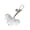 White, variant on Adorable Angel Wing Keychain Fuzzy Star Design Trendy Bag Charm Present for Girl