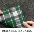 thumbnail image 6 of Green and White Checkered Pattern Washable Non Slip Indoor Door Mat, Decorative Entry Rug for Entrance, Bedroom, Kitchen, Bathroom, 20"x32", 6 of 6