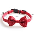 thumbnail image 5 of Pet Collar Snowflake Santa Claus Pattern Decorative Removable Pet Kitten Collar Necklace with Bell for Christmas, 5 of 7