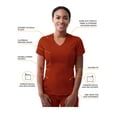 thumbnail image 3 of Adar Pro Modern Athletic Scrub Set For Women - Modern V-Neck Scrub Top & Yoga Jogger Scrub Pants, 3 of 7
