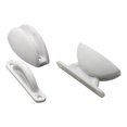 thumbnail image 3 of Door Stop Latch Holder Catch Latch Accessories Locking Part Vehicles Component Replace Accessory RV Semicircular Doors Buffer Retainer Buckle White, 3 of 8