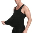 thumbnail image 5 of Ultra Lift Men Slimming Tummy Body Shaper Abdomen Control Undershirt Compression Vest Tank Top, 5 of 6