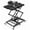 Black, variant on Hemoton Electric Scissor Lift Table with Remote - Heavy Duty Mobile Workstation, 130 lbs Capacity, 8.66" to 29.52" Adjustable Height, 6 Silent Swivel Wheels with Brakes,Black