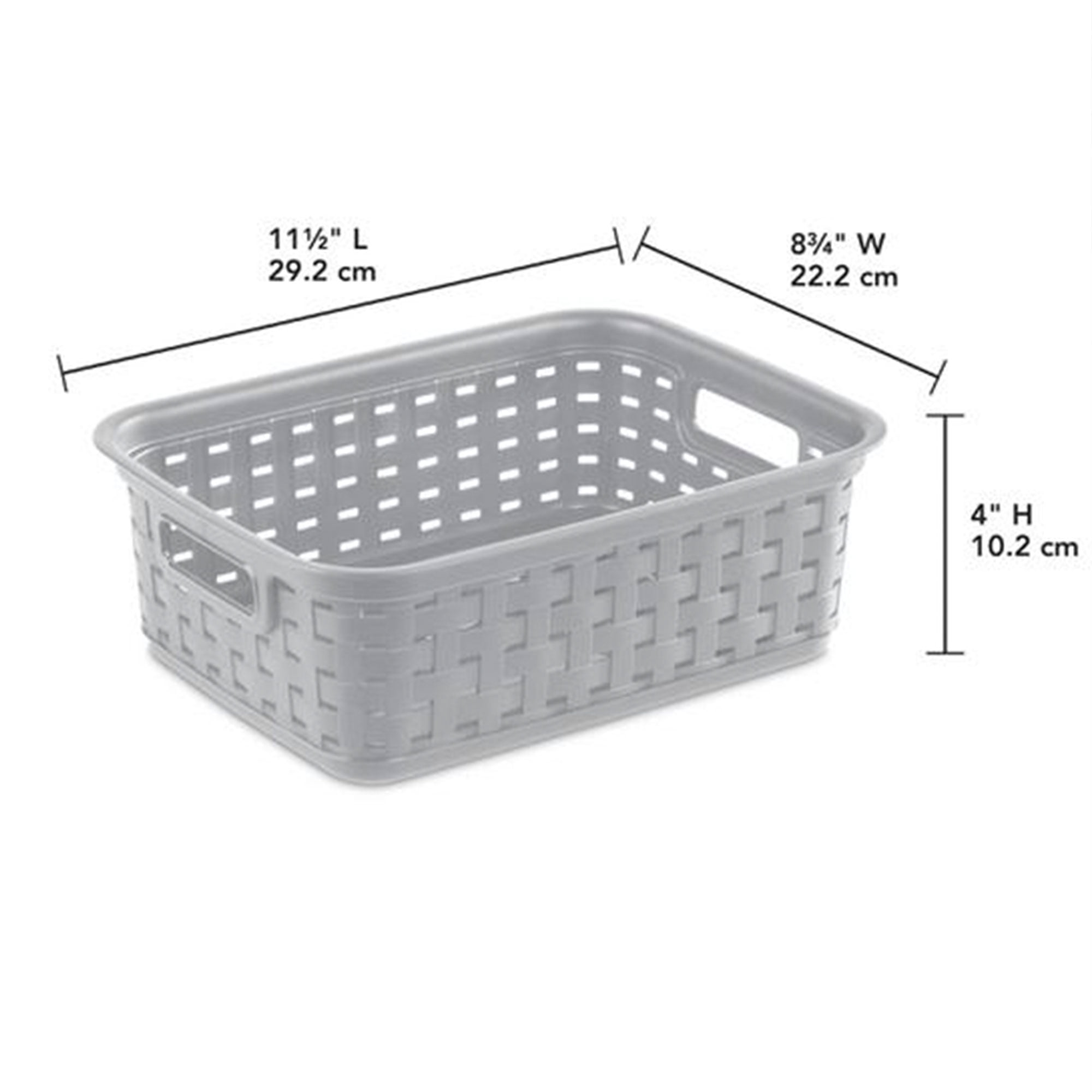 Sterilite Plastic Storage Basket