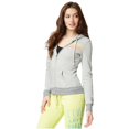thumbnail image 1 of Sudadera con capucha Aeropostale FZ a rayas para mujer gris pequeña, 1 of 2