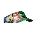 thumbnail image 2 of Gaeub Colorful Flowers Sun Visor Hats with Empty Top and Adjustable, UV Protection for Golf Tennis Cycling Running, 2 of 8
