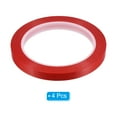 thumbnail image 3 of Uxcell 3/8" Whiteboard Tape Thin Dry Erase Tape, Red, 4 Pack, 3 of 6