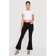 thumbnail image 2 of Women's Mid Rise Stretchy Carpenter Flare Leg Jeans, 2 of 5