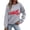 Gray, variant on Christmas Graphic Sweatshirts for Women Xmas Car Printed Pullover Long Sleeve Crewneck Tshirts Xmas Holiday Party Winter No Hood Sweaters