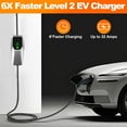 thumbnail image 2 of Cargador para vehículo eléctrico Junsun Nivel 1 y 2, 32 A, 110 V-240 V, cable de 6 m, 2 of 6