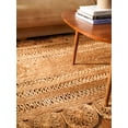 thumbnail image 4 of Rugsotic Carpets Hand Woven Jute 8'x10' Area Rug Oriental Beige J00002, 4 of 7