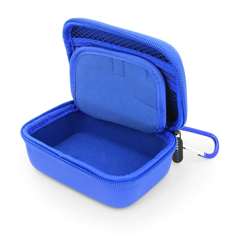 CASEMATIX Lavalier Microphone Case Fits DJI Mic 2 Wireless Microphone Kit,  Carry Lav Mic Case for Mics Only, Blue 