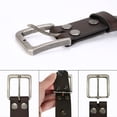thumbnail image 6 of Wrangler Men's Genuine Leather Belt with Removable Buckle, 38mm Casual Belt for Jeans, Gifts for Men, 6 of 10
