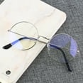 thumbnail image 5 of Vintage Transparent Glasses Round Metal Frame Superlight Preppy Style Clear Lens Game Eye Glasses Reading Eye Protection Chic Black, 5 of 5