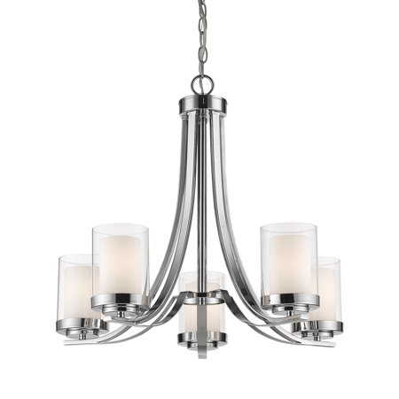 

Z-Lite 426-5 Willow 24 Wide 5 Light Chandelier - Chrome