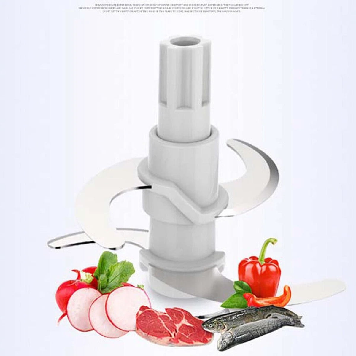 Eurhowing Electric Meat Grinder & Vegetable Chopper, 500W Food Processor with 1L Glass Bowl, Food Chopper for Meat, Onion, Garlic, Nuts, Baby Food, Red