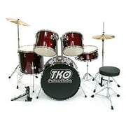 TKO 424 5PIECE DRUM SET -METALLIC WINE RED