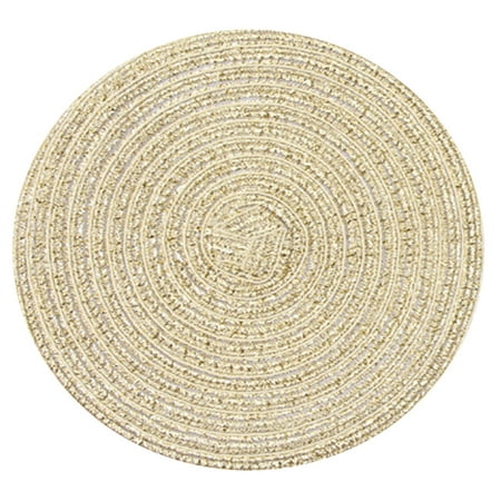 

JFY Table Insulation Pad Woven Anti Slip Round Cotton Yarn Table Insulation Pad for Home