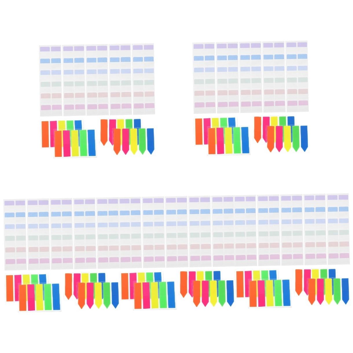 OUNONA 3200 pcs  Page Markers Page Stickers Index Tabs Index Flag Writable Tabs Reading Strips