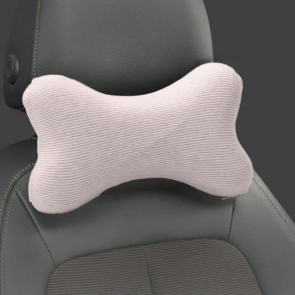 Bone Pillow,Dog Neck Pillow,Dog Bone Shaped Travel Neck Pillows with Washable Removable Cover Memory Foam Car Bus Truck Driving Comfort Head Rest Support(Pink 1pc 11*7.5in)