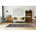thumbnail image 2 of Ladole Rugs Shaggy Rabat Abstract Pattern Sustainable Spirals Style Indoor Small Runner Rug in Mink White 2'7" x 4'11", 2 of 4