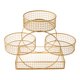 thumbnail image 1 of Cesta de frutas de varias capas, organizador multiusos para frutas y verduras. Dorado, 1 of 9