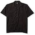 thumbnail image 3 of Ward St Men's Short Sleeve Cuban Guayabera, Black, XXX-Large, 3 of 4