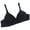 Black, variant on Wirefree Comfort Bra for Small Cups Soft Support Seamless Underwear Everyday Wear Lightweight Breathable Design