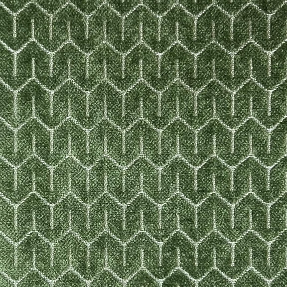Decora Furnishings Luxurious and Premium Chenille-Jacquard Plain Self Design Fabric for Upholstery, Sofa, Chair, Cushion, Couch, Craft - Width 54 inches - Fabric by The Yard (Green)
