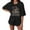 Black, variant on HOWPAY T Shirts for Women Graphic Crew Neck Short Sleeve T-Shirt Vintage Loose Fit Casual Tee Tops Summer Lightweight Y2K Clothes Beige L