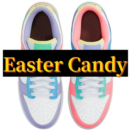 

Unisex Retro Fashion Casual Low Sports Basketball Shoes Easter Candy