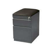 Staples - Pedestal - mobile - 2 drawers - faux leather - black
