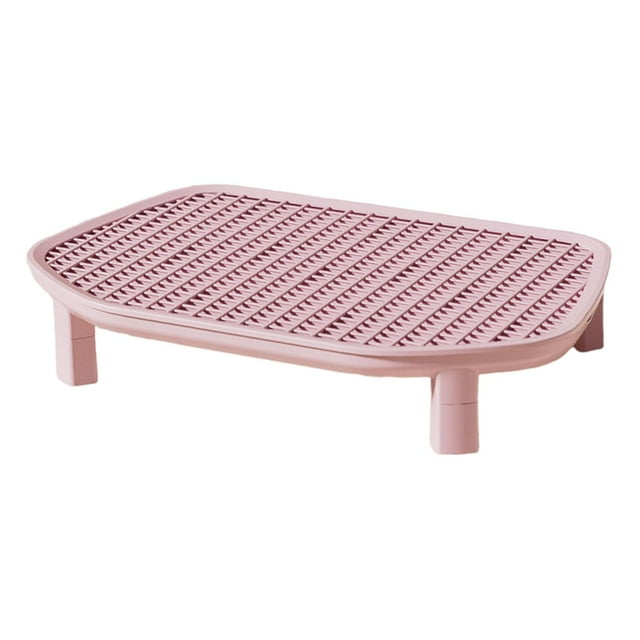 Caja de arena para gatos Cat Step, estribo, premium, suministros para mascotas, durabilidad reducida Rosa