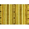 thumbnail image 1 of Ahgly Company Machine Washable Indoor Rectangle Abstract Yellow Modern Area Rugs, 7' x 10', 1 of 4