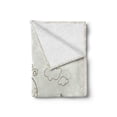 thumbnail image 2 of Wedding Soft Flannel Fleece Throw Blanket, Celebration Romantic Hand Drawing of a 2 Birds on Branch in Love Husband Wife, Cozy Plush for Indoor and Outdoor Use, 50" x 70", Grey White, by Ambesonne, 2 of 6