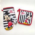 thumbnail image 1 of Disney-Guantes para horno de Mickey Mouse, 2 piezas, posavasos, figuras de Anime, accesorios de cocina para hornear, guante de aislamiento antiquemaduras, herramienta de regalo, 1 of 4