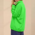thumbnail image 4 of Green Womens Tops Sweatshirt for Women Oversized Casual Long Sleeve Button Neck Pullover Tops Fashion Outfits Clothes Fall Outfits for Women 2025, 4 of 6